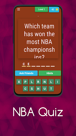 NBA Quiz Screenshot 0