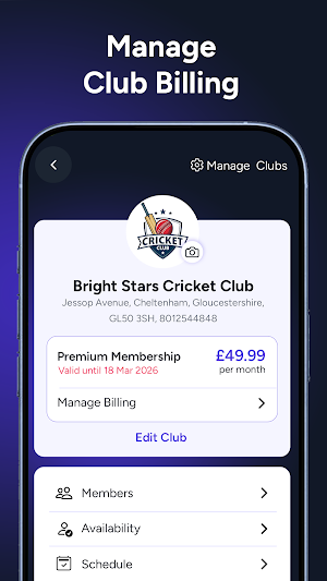 ClubSports365 Manager Screenshot 2