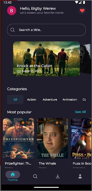Cinemax Movie Showcase Screenshot 1