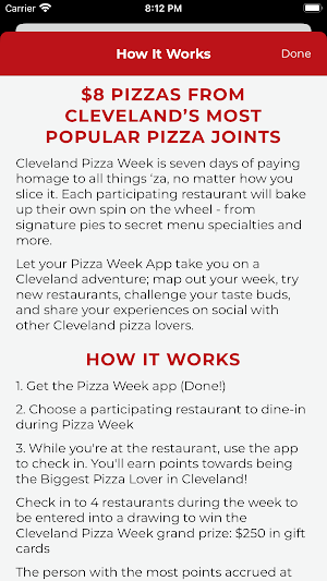 Cleveland Pizza Week Screenshot 1