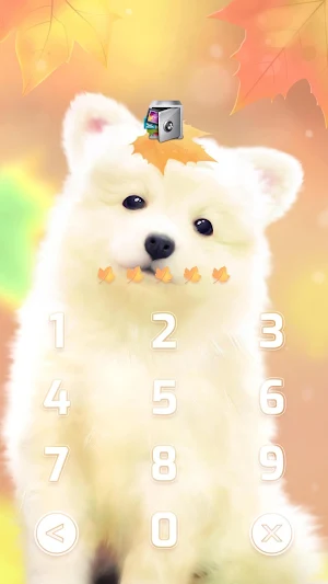 AppLock Live Theme Puppy Screenshot 1