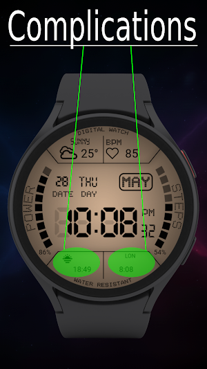 Retro Digital Watch Face Screenshot 2
