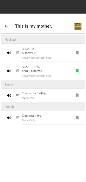 Naskapi Conversation Screenshot 3