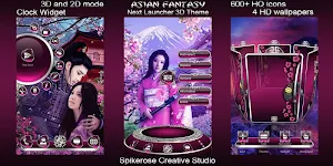 Asian Fantasy 3D Next Launcher theme Screenshot 0