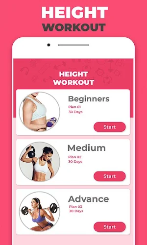 Height Increase Home Workout Tips: Diet program Screenshot 0