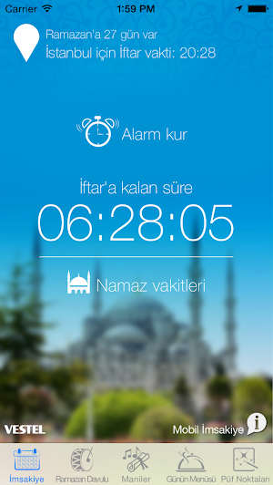 Vestel Mobil İmsakiye Screenshot 1
