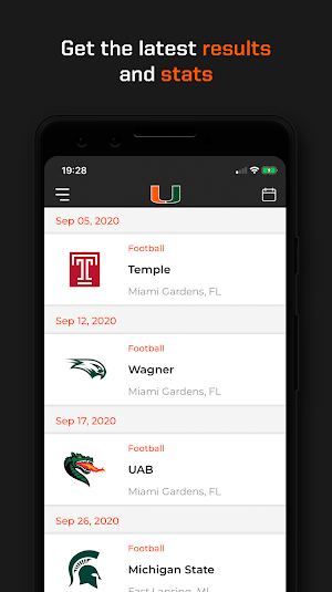 Miami Hurricanes Screenshot 2