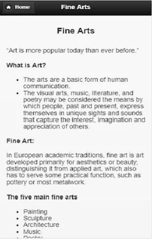 Fine Arts Screenshot 1
