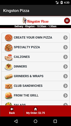 Kingston Pizza Screenshot 0