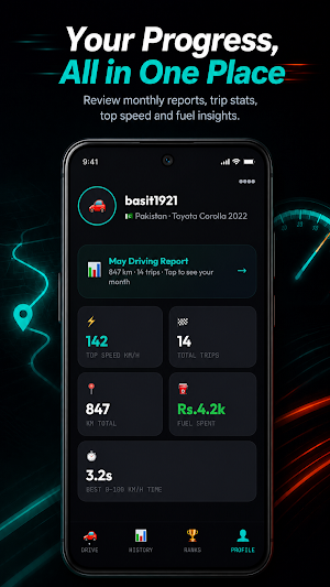 DriveRank – Speed Tracker Screenshot 2