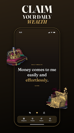 Wealthy: Money Affirmations Screenshot 0