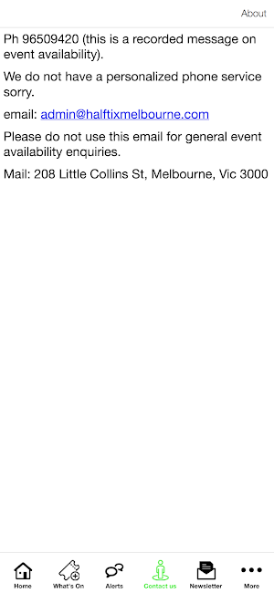 Half Tix Mel Screenshot 2