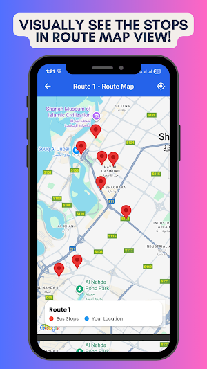 Sharjah Bus Routes (offline) Screenshot 2