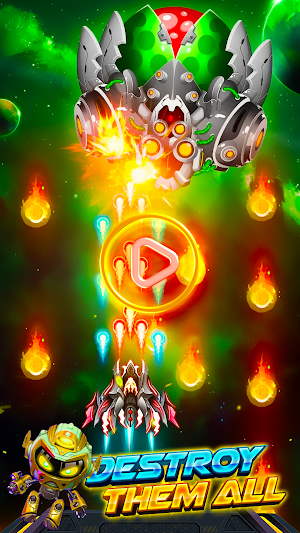 Space War: Sky Invader Attack Screenshot 1