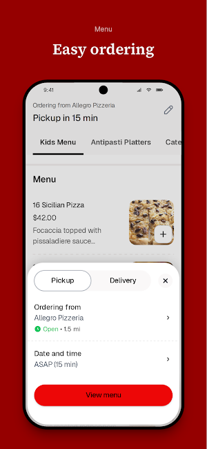 Allegro Pizzeria Screenshot 2