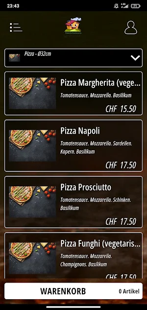 Pizzeria La Casetta Rümlang Screenshot 0