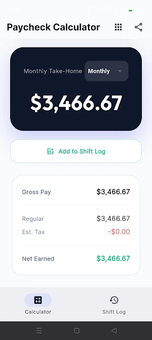 Hourly to Salary Calculator Screenshot 1