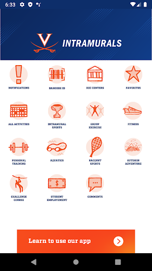 UVA IM-Rec Sports Screenshot 0