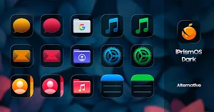 iPrismOS (Dark) - Icon Pack Screenshot 3