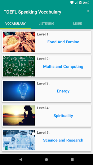 TOEFL Speaking Vocabulary with audios Screenshot 0
