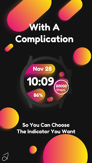 Simple Glob Watch Face Screenshot 1