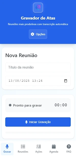 Gravador de Atas de Renião Screenshot 0