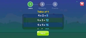 Multiplication Tables Game Screenshot 1