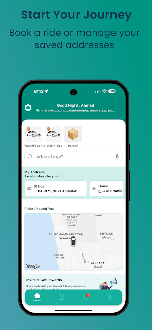 Waslni - Book Your Ride Easily Screenshot 1