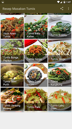 Resep Masakan Tumis Screenshot 2