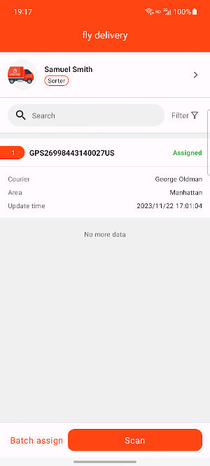 fly delivery Screenshot 1