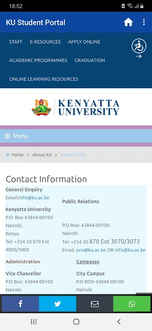 Kenyatta University App Screenshot 3
