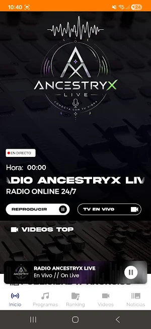 Radio Ancestryx live Screenshot 1