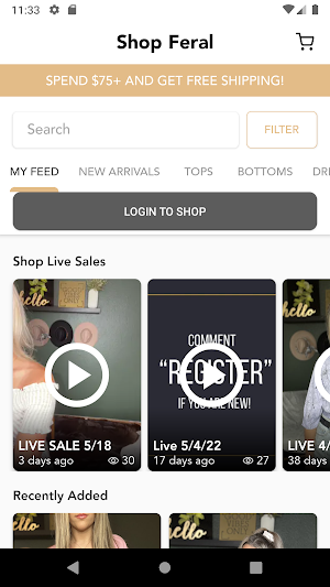 Shop Feral Screenshot 1