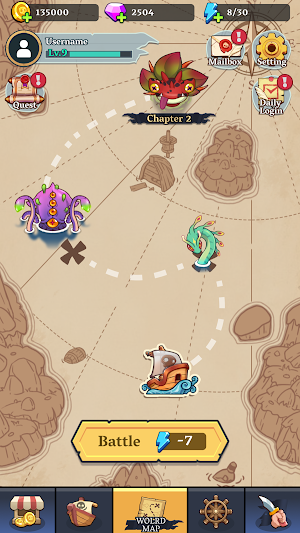 Pirate King: Sea Monster Hunt Screenshot 2