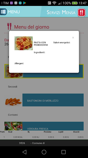 Servizi mensa Screenshot 3