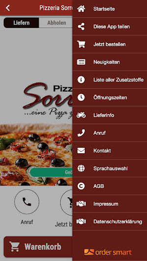 Pizzeria Sorrento Eschborn Screenshot 2