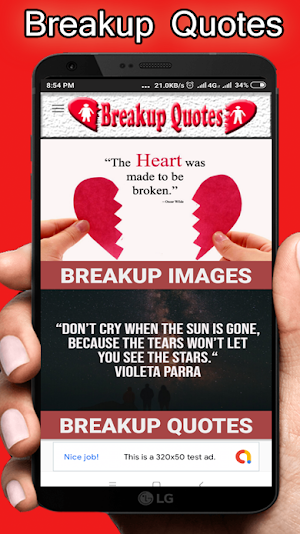 Breakup Quotes 2020: Emotional status Screenshot 0