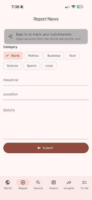 LocalNewsBreaker Screenshot 2