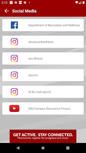 SBU Recreation and Wellness Screenshot 1