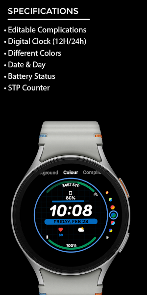 Nighty Digital 48 - watch face Screenshot 3