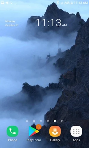 Foggy Mountain Live Wallpaper Screenshot 1