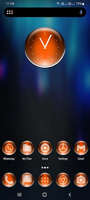 Orange Pixl Glass Icon Pack Screenshot 0