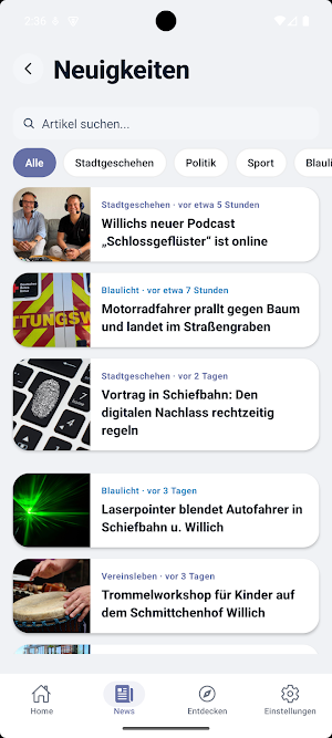 Willich erleben Screenshot 2