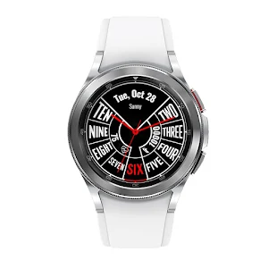 letters minimal watch face Screenshot 2