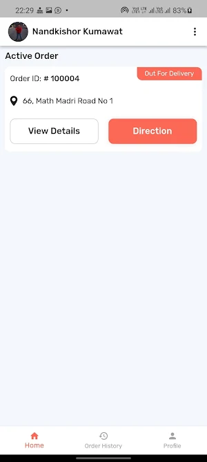 Bankonite Food Delivery Screenshot 1