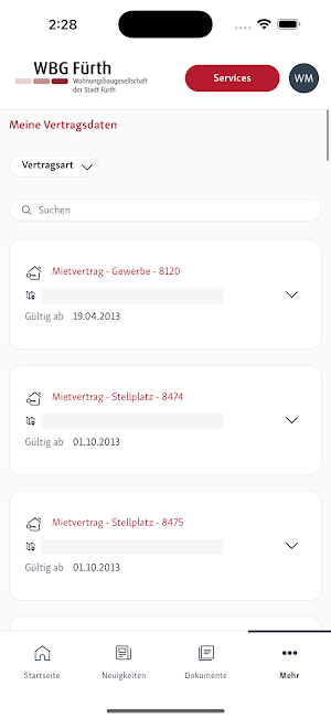 Meine WBG Fürth Screenshot 2