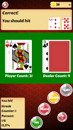 Blackjack Trainer Screenshot 1