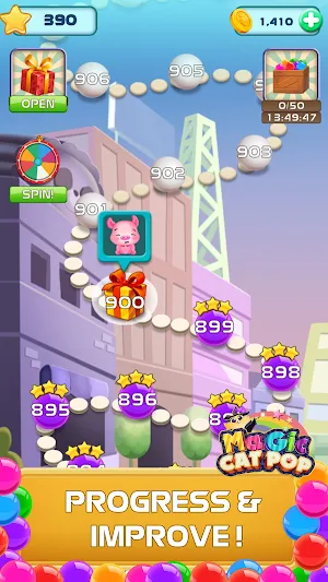 Magic Cat Pop: Bubble Shooter Screenshot 2