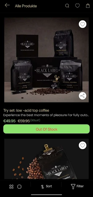 Black Label Coffee Screenshot 0