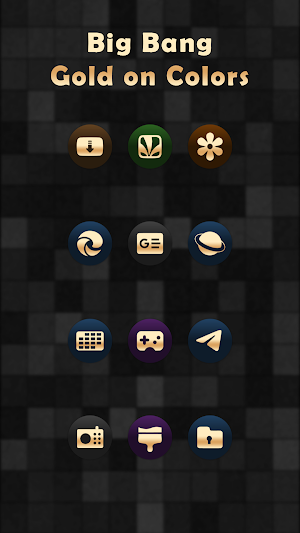 Big Bang Gold On Colors Icons Screenshot 2